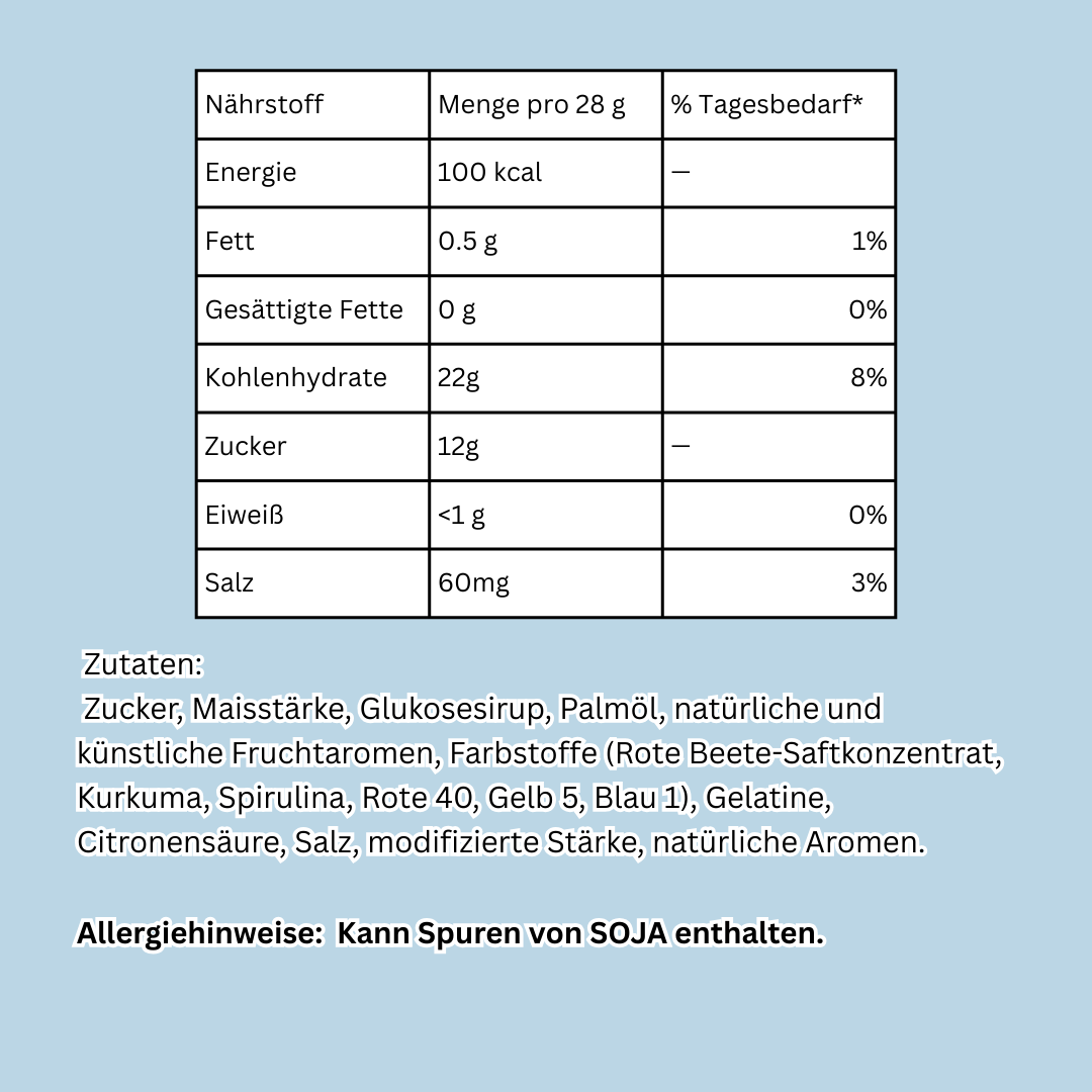 1x Twizzlers Rainbow – 351 g – Leckerer Low-Fat Snack