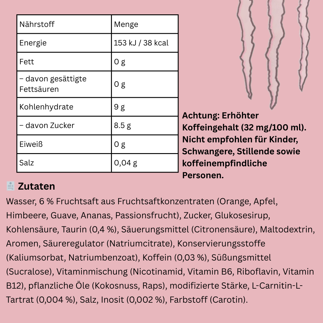 12× Monster Energy Pipeline Punch – 330 ml Dosen | Fruchtiger Energy-Drink mit tropischem Punch-Geschmack