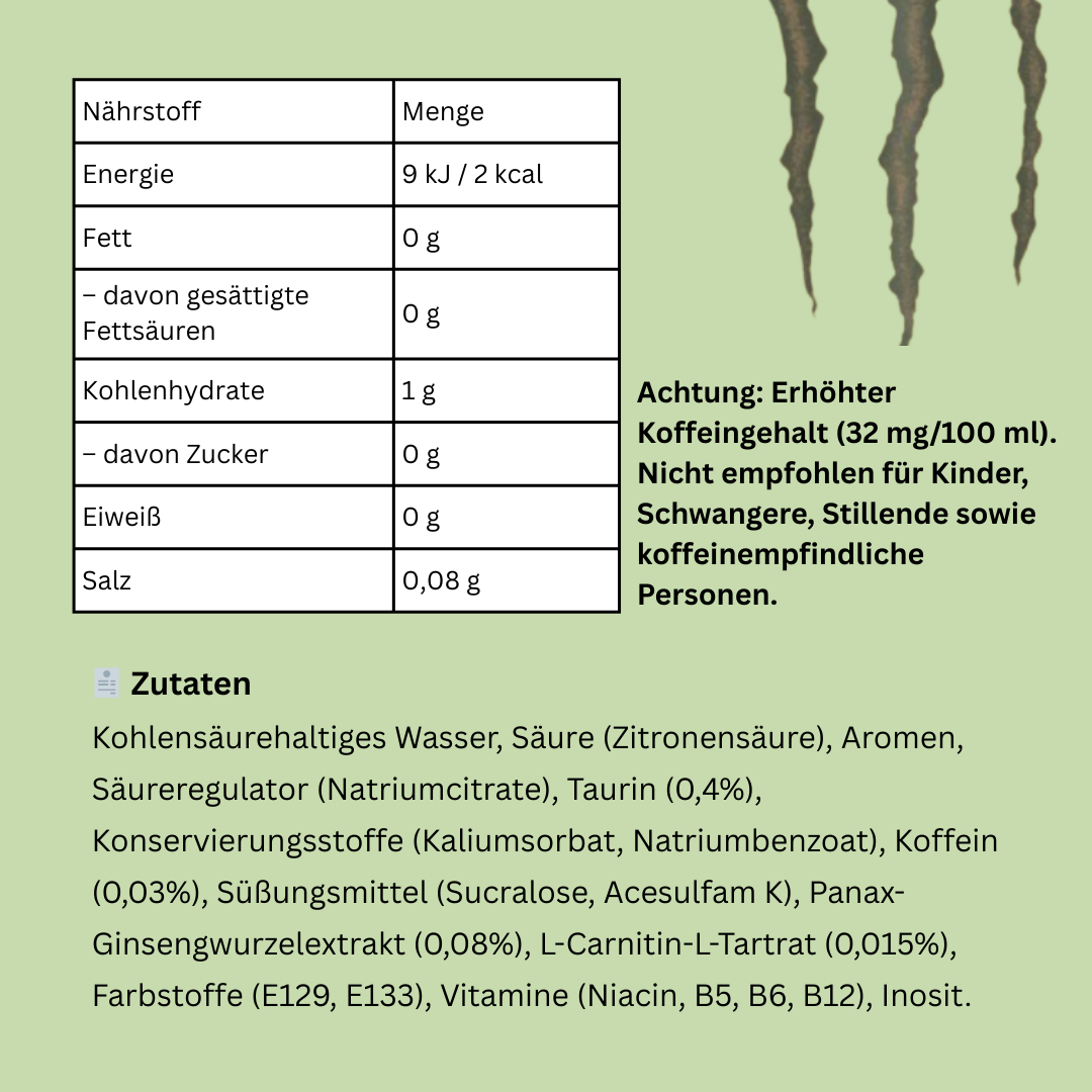 Monster Energy Java Irish Cream – Energy Drink mit Kaffee-Aroma & Koffein, 444 ml Dose