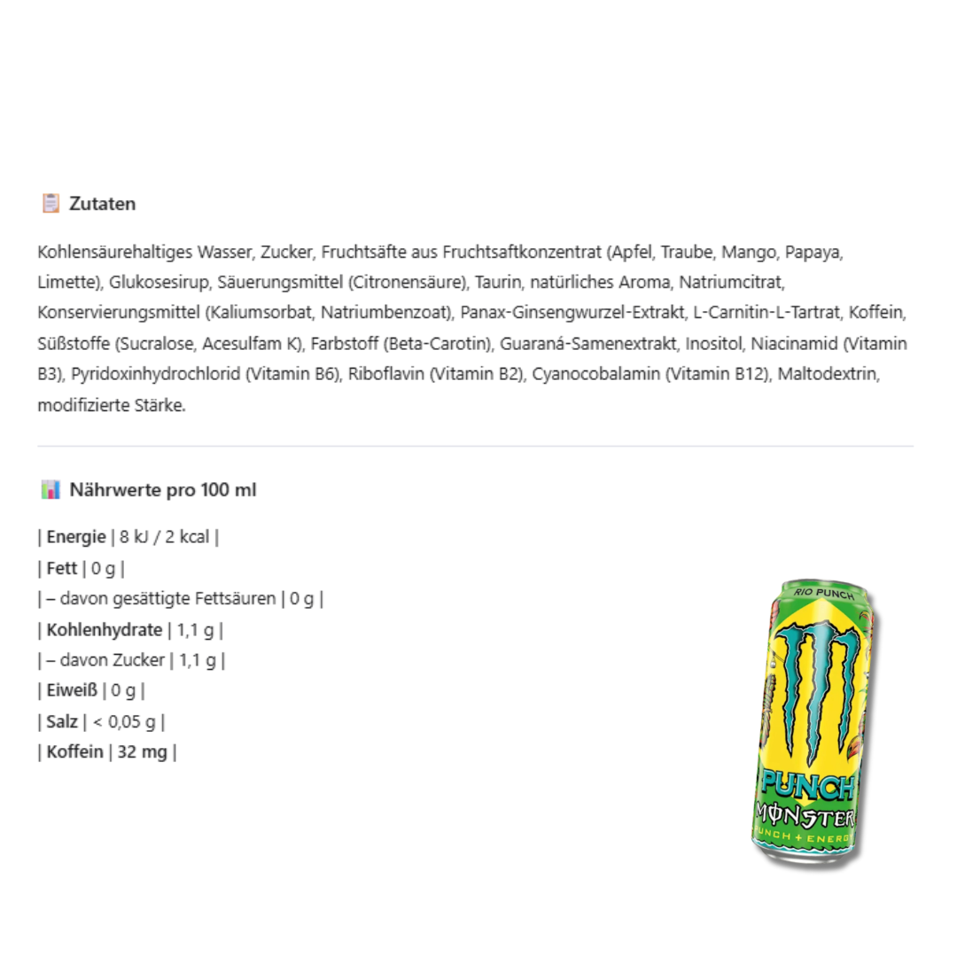 Monster Energy Juice - Rio Punch 473ml
