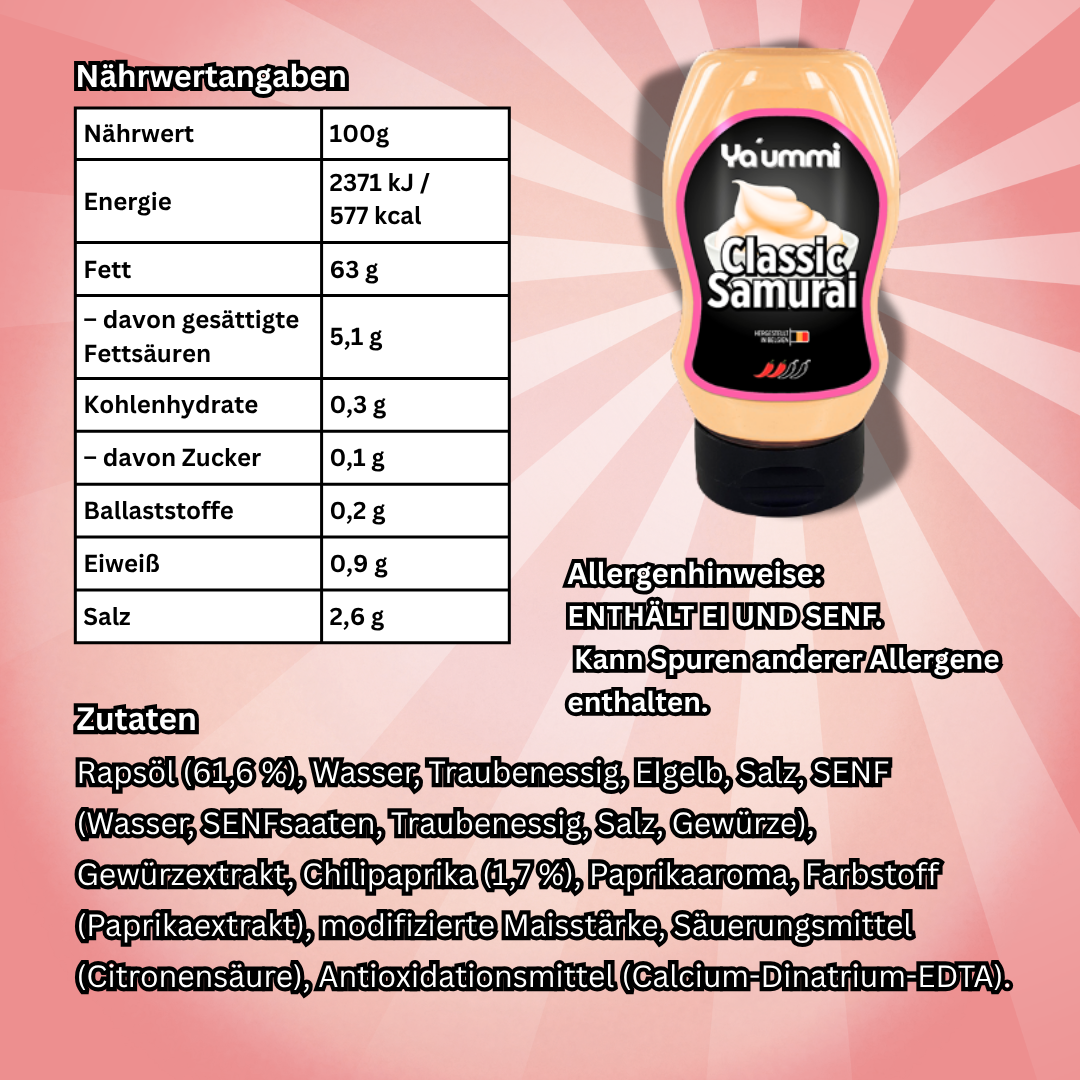 Ya'ummi Geschmacksvolle Sauce von Abu Goku Classic Samurai Sauce 300ml