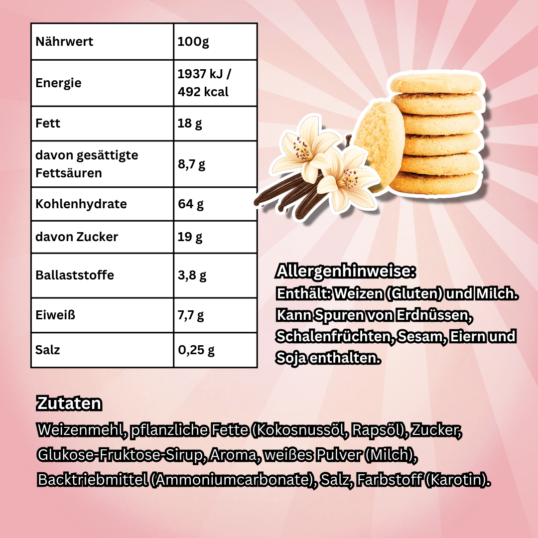 Yummers Cookies Italian Brainrot Vanilla 140 g – Vanillekekse mit cremigem Geschmack