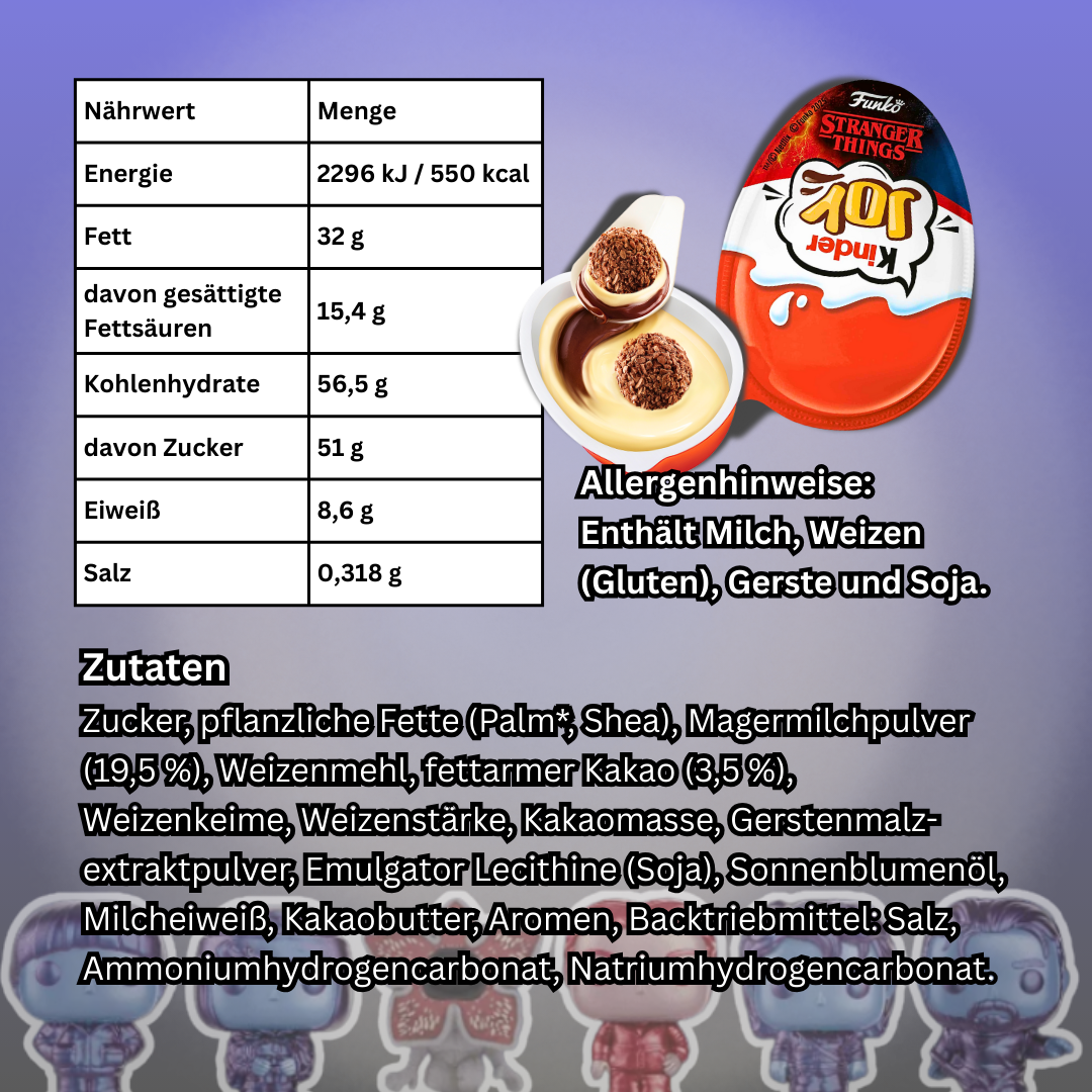 Kinder Joy Stranger Things Überraschungsei mit Milch- & Kakaocreme 20g