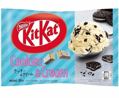 KitKat Cookies & Cream 135 g – Schokolade mit Cookies-&-Cream-Creme & Keksstückchen | Cremig-knusprige Edition (MHD 03/2025)
