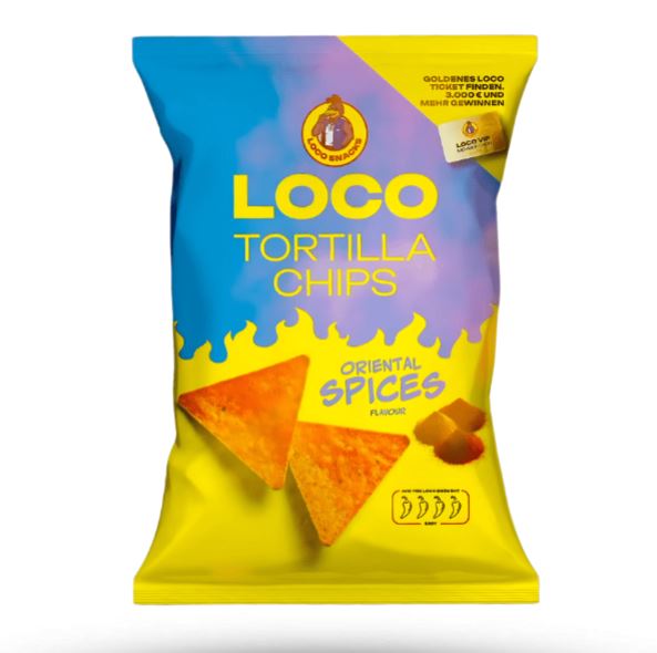 LOCO by Luciano Tortilla Chips - Oriental Spices 100g 19.12.2025
