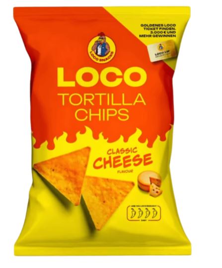 LOCO by Luciano Tortilla Chips 100g - Classic Cheese 100g 28.11.2025