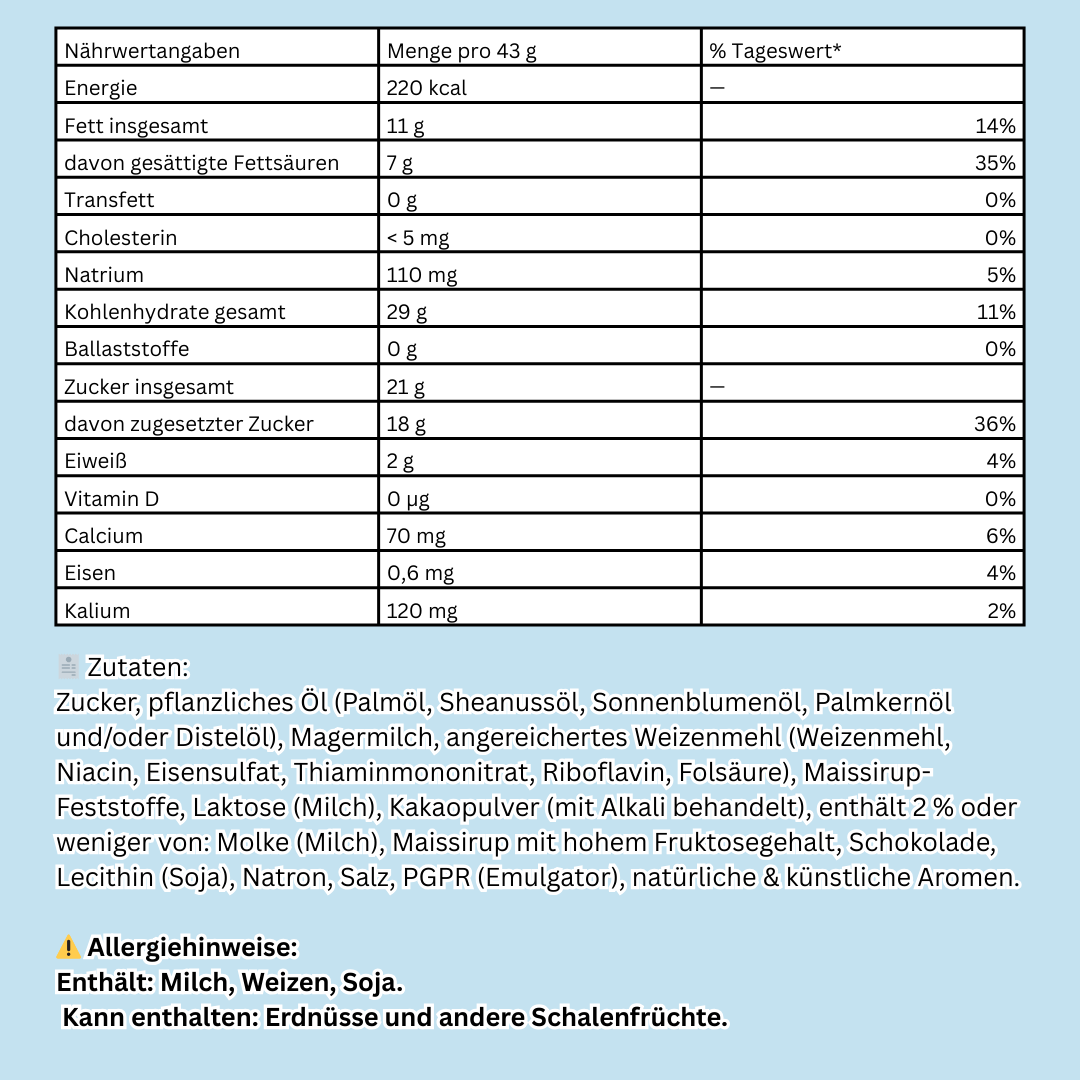 1er Pack Hershey’s Cookies ’n’ Cream Riegel | 1x 43 g | Weißer Schokoladenriegel mit Keksstückchen
