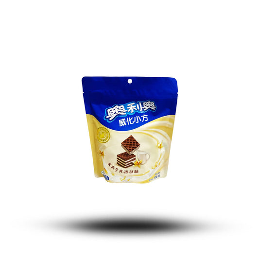 Oreo Wafer Vanilla Squares 42 g – Knusprige Oreo Waffeln mit Vanillecreme | Internationaler Snack (MHD 2024)