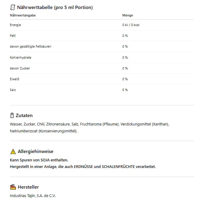 TAJIN Scharf-fruchtige Chamoysauce 455ml – Fruchtig und Würzig | Mexikanische Fruchtsauce für Snacks, Grill, und Rezepte (MHD: 3.2025)
