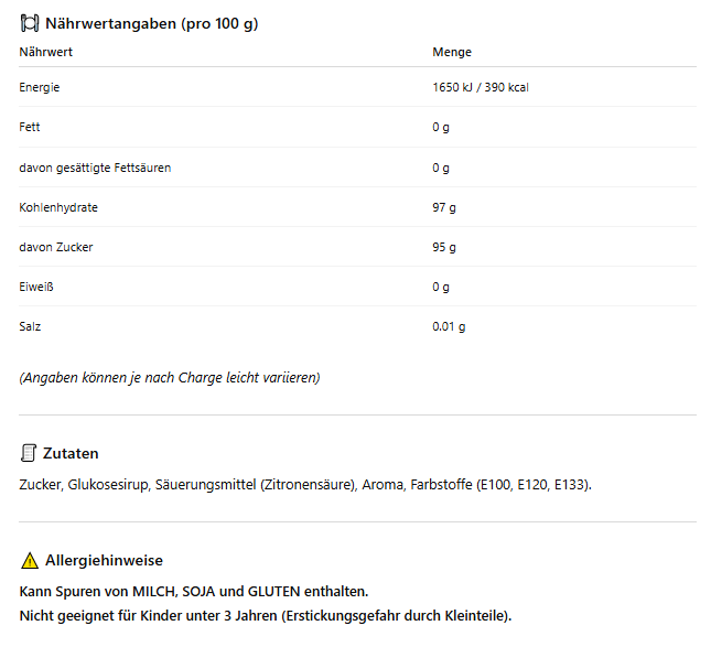 4x Pokémon Candy Tube mit Stempel MHD 09/2025