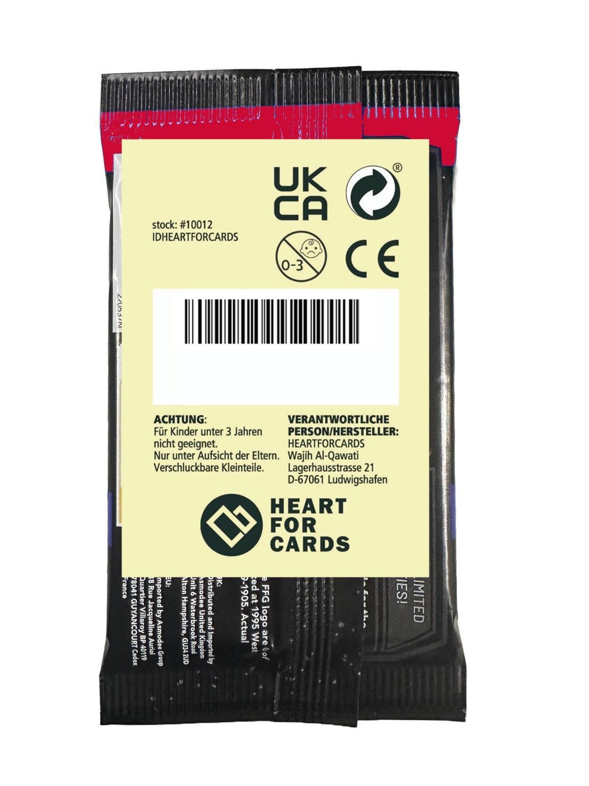 Stürmische Funken Booster | 4x Booster Pack DEUTSCH + Heartforcards® Versandschutz