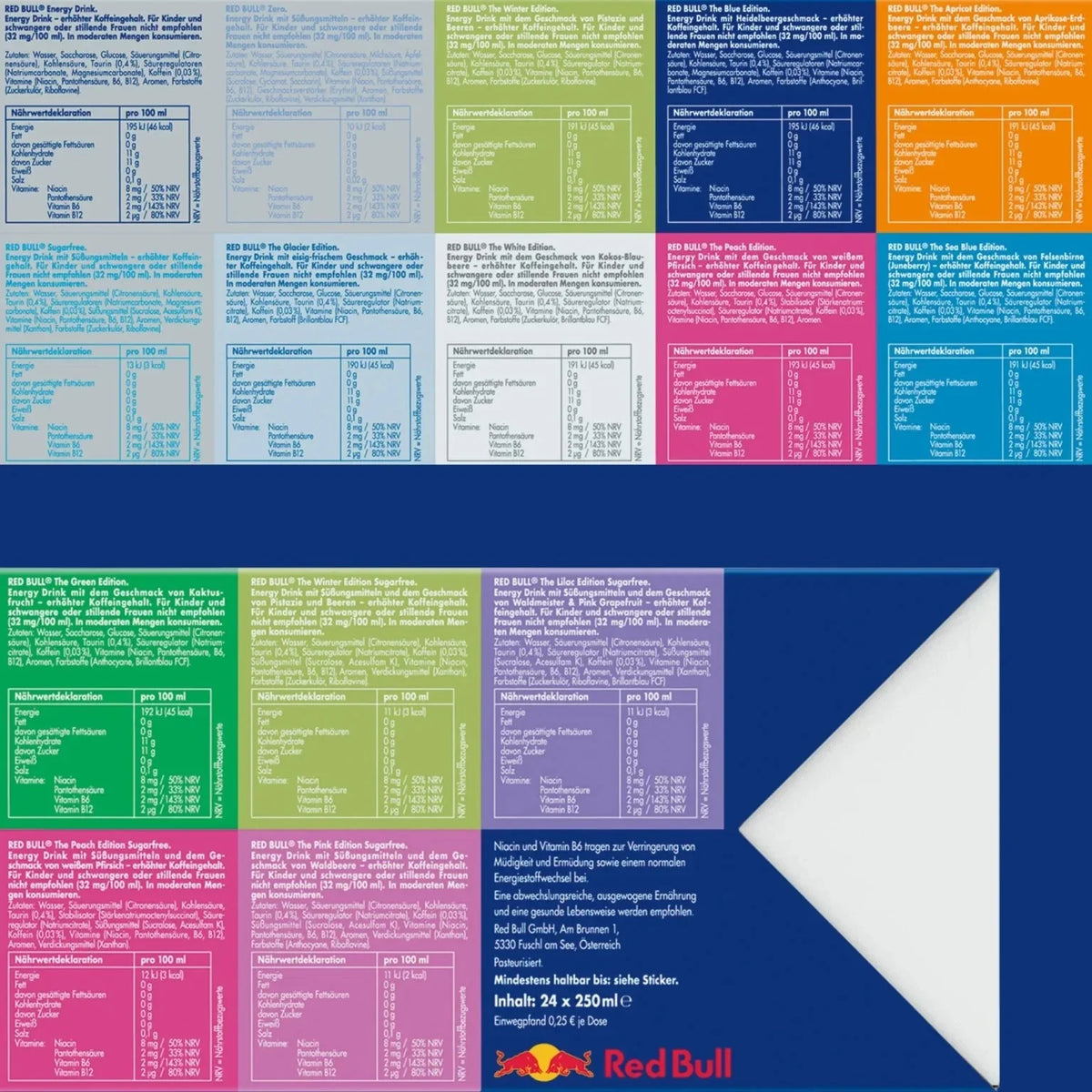 Red Bull Adventskalender 2026 Limited Edition – 24 × 250 ml