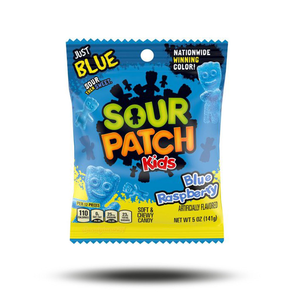 Sour Patch Kids Blue Raspberry 101 g – Süß-saure Fruchtgummis mit Blaubeer-Geschmack (MHD 09/2025)