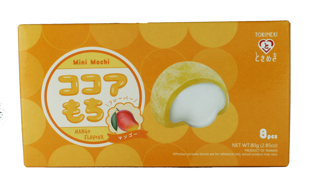 Tokimeki Mini Mochi Mango 80 g – Japanische Reiskuchen mit fruchtigem Mangogeschmack (MHD 2024)