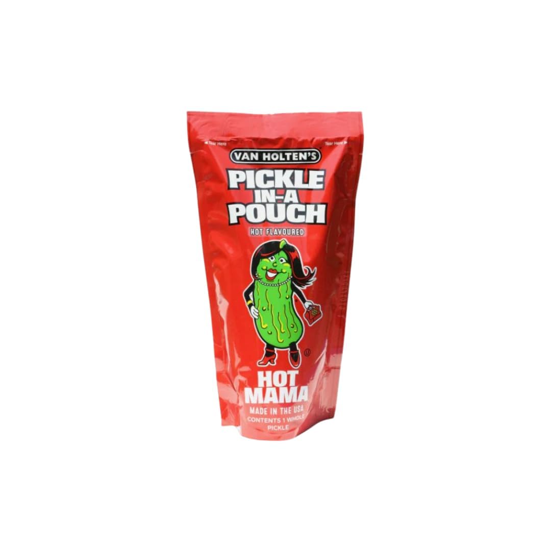 5x Van Holten's Pickle – Pickle Rick, Sour Sis, Hot Mama, Garlic Joe & Big Papa – Amerikanischer Snackklassiker – 5 x Einzelverpackt