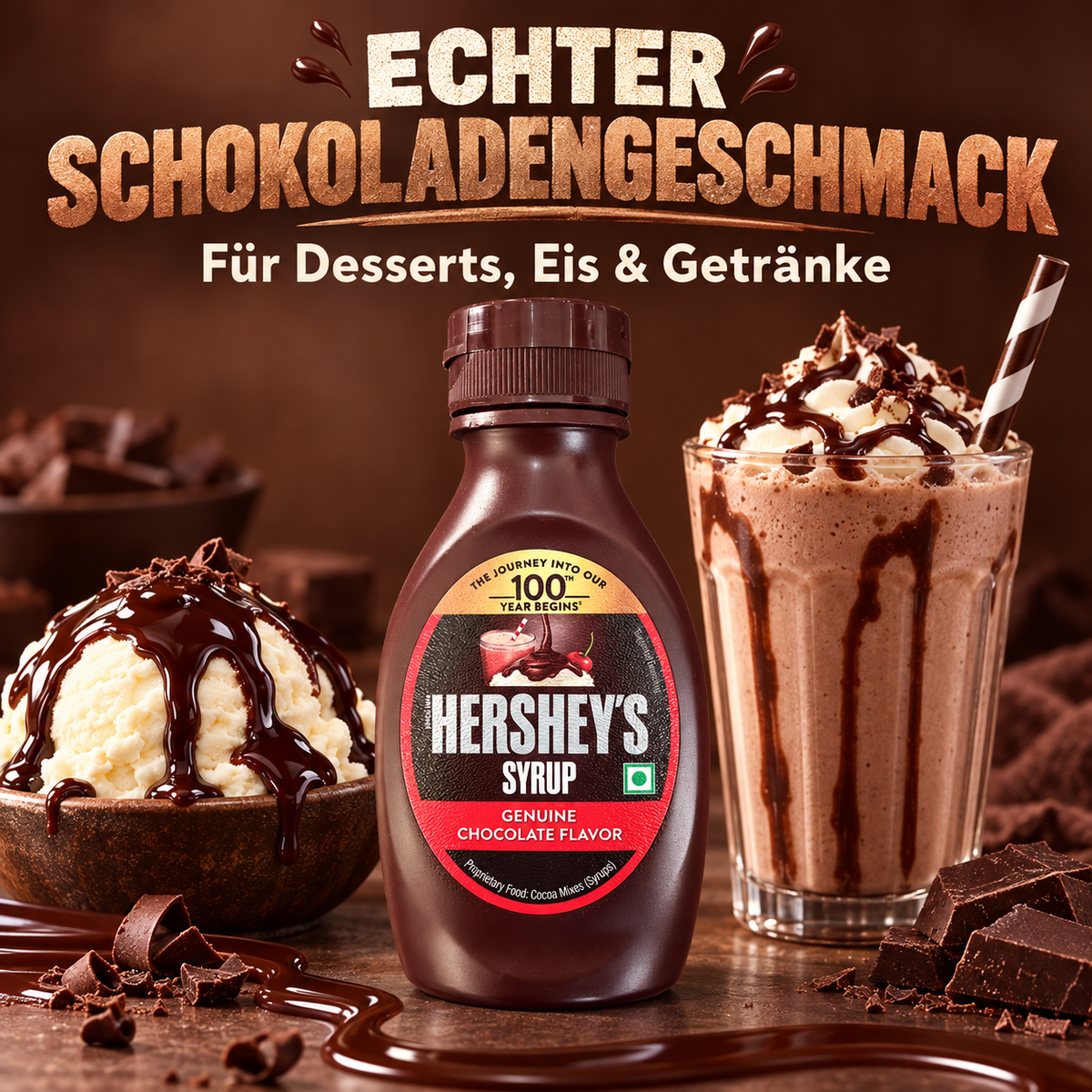 Hershey’s Schokoladensirup – Chocolate Flavor, 180 g