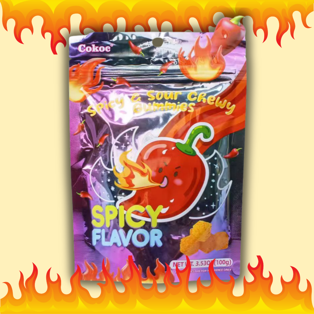 1x Cokoc Gummies – Spicy & Sour Flavor | Scharf-Saure Kaubonbons | 1x100 g