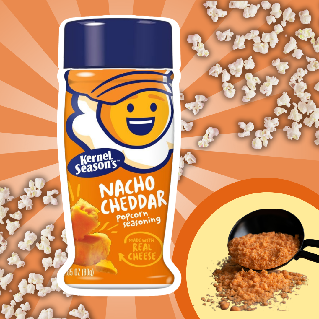 Kernel Season’s Nacho Cheddar Popcorn Seasoning – Käsewürzmischung für Popcorn & Snacks | 80 g