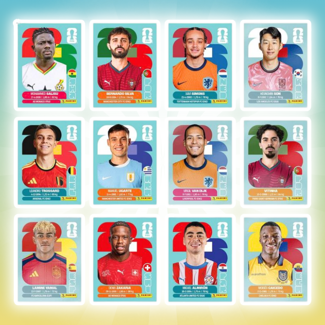 Panini FIFA World Cup 2026 Start Set XL Softcover mit 6 Tüten + 1 DFB Spezial Sticker – 7 Sticker je Tüte