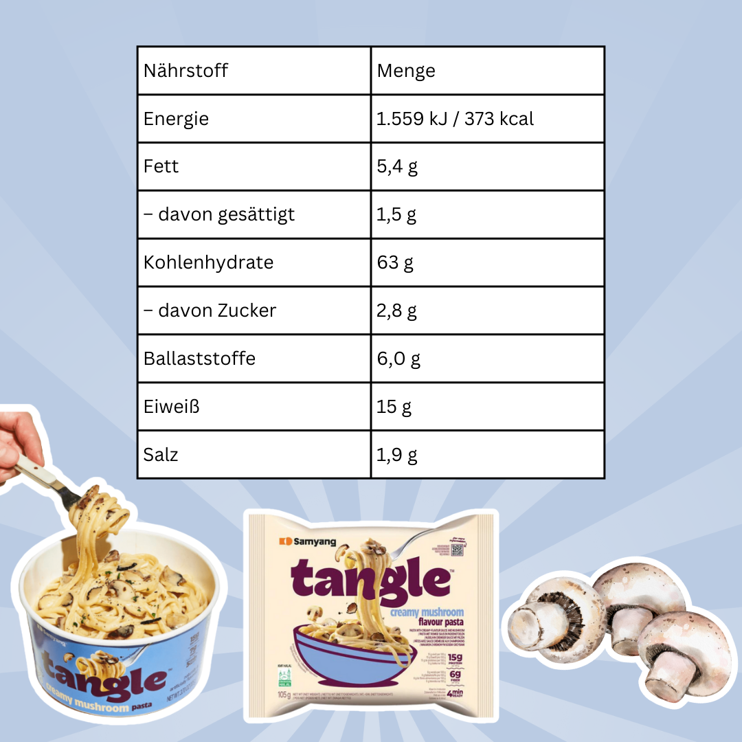 1x Samyang Ramen Tangle – Wähle deinen Geschmack: Garlic Oil Pasta | Chunky Tomato | Creamy Bulgogi | Mushroom