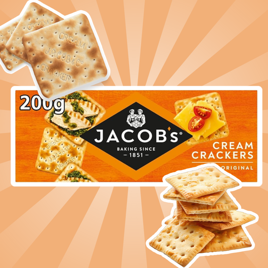 Jacob’s Cream Crackers – Knusprige Cracker aus Weizen | 200 g