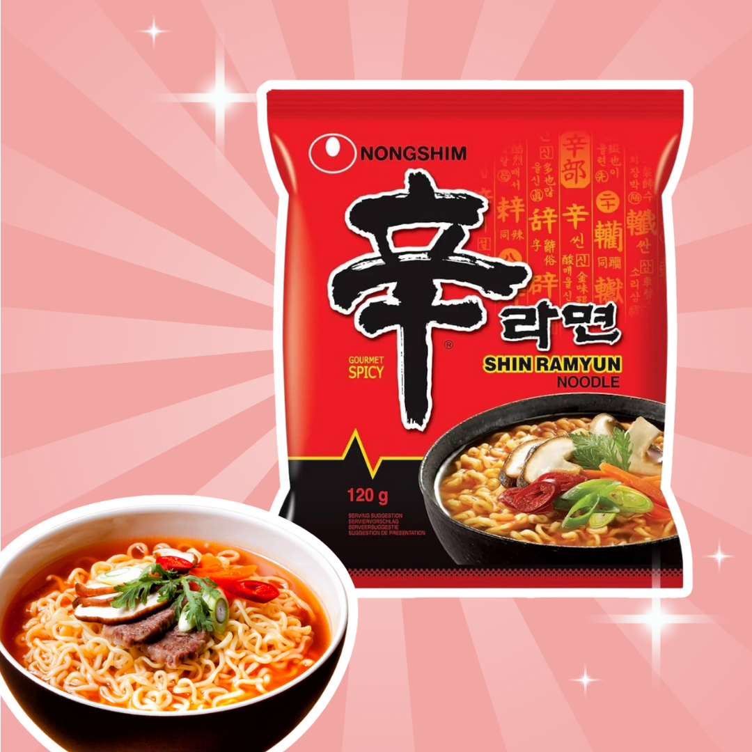 Nongshim Shin Ramyun – 5er Pack – Würzige Instant-Nudelsuppe