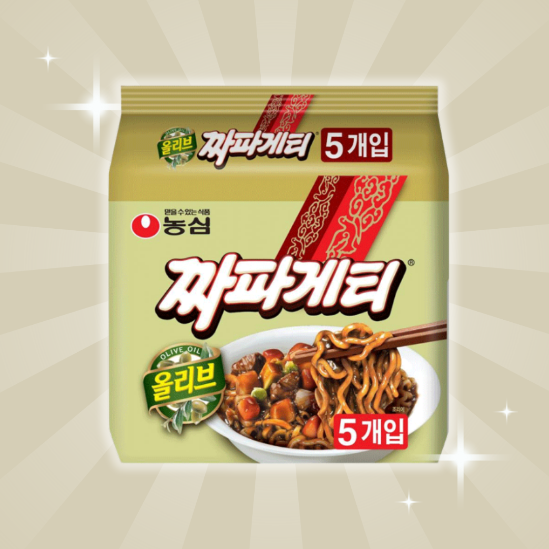 Nongshim Chapagetti – 5er Pack – Koreanische Instant-Jajang-Nudeln