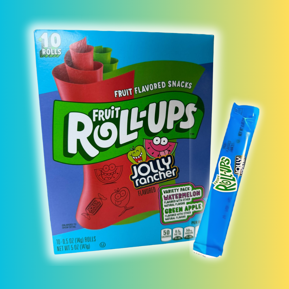 Fruit Roll-Ups Jolly Rancher Variety Pack – 10 Stück | Glutenfreie Frucht-Snacks