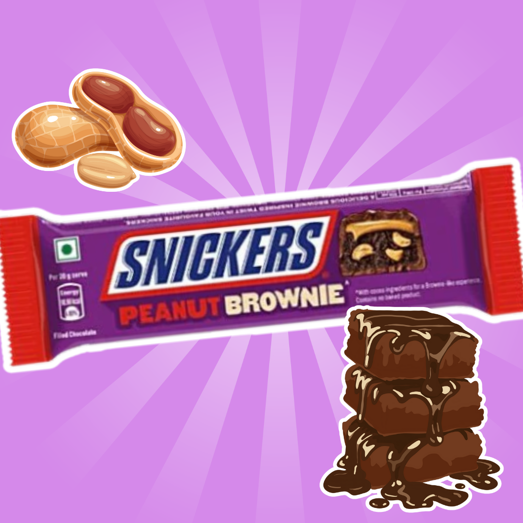 1x Snickers Riegel – Almond | Peanut Brownie | Butterscotch | Berry Whip – 45 g – Einzelriegel in versch. Sorten