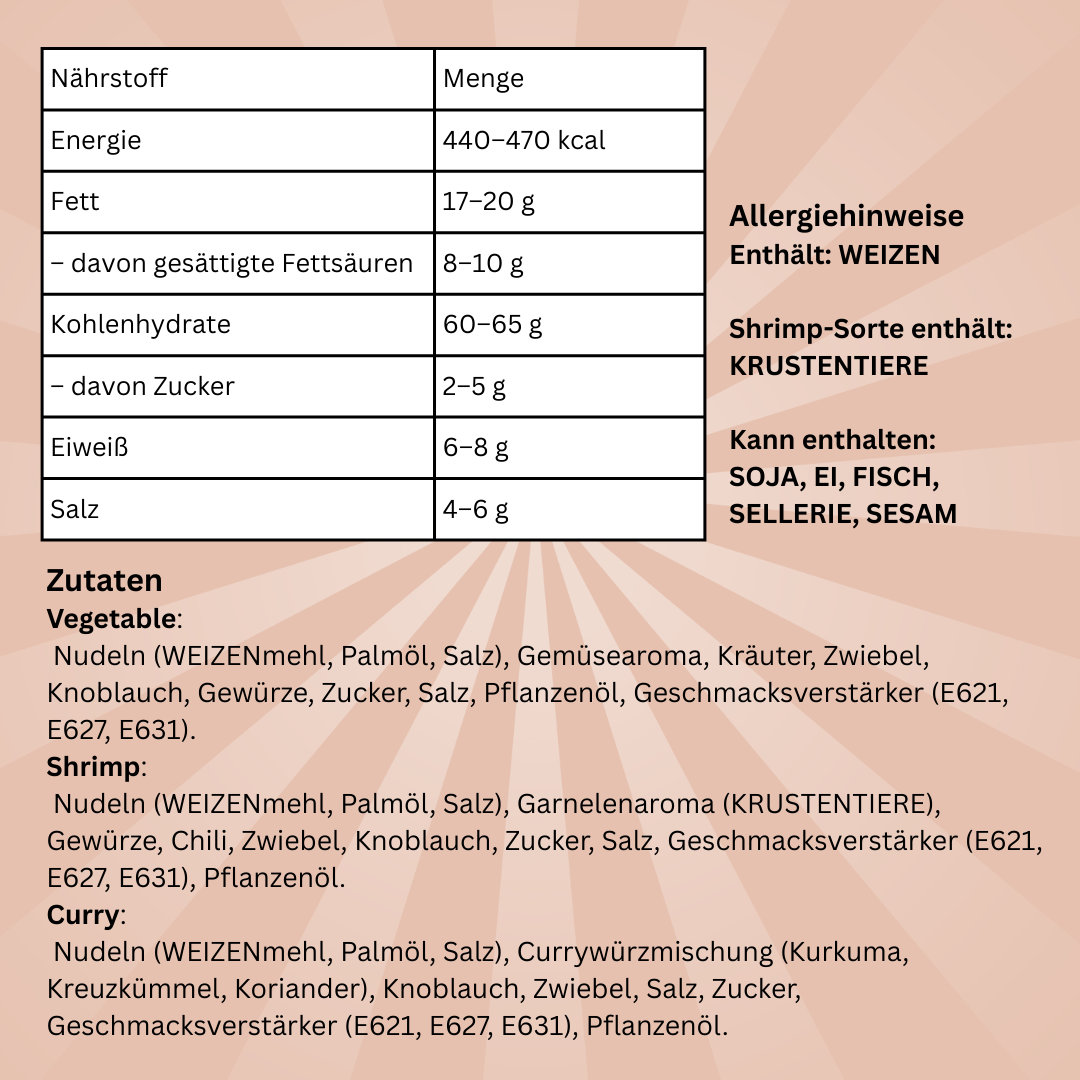 Yum Yum Instant Noodles Mix – 10× Vegetable, 10× Shrimp, 10× Curry