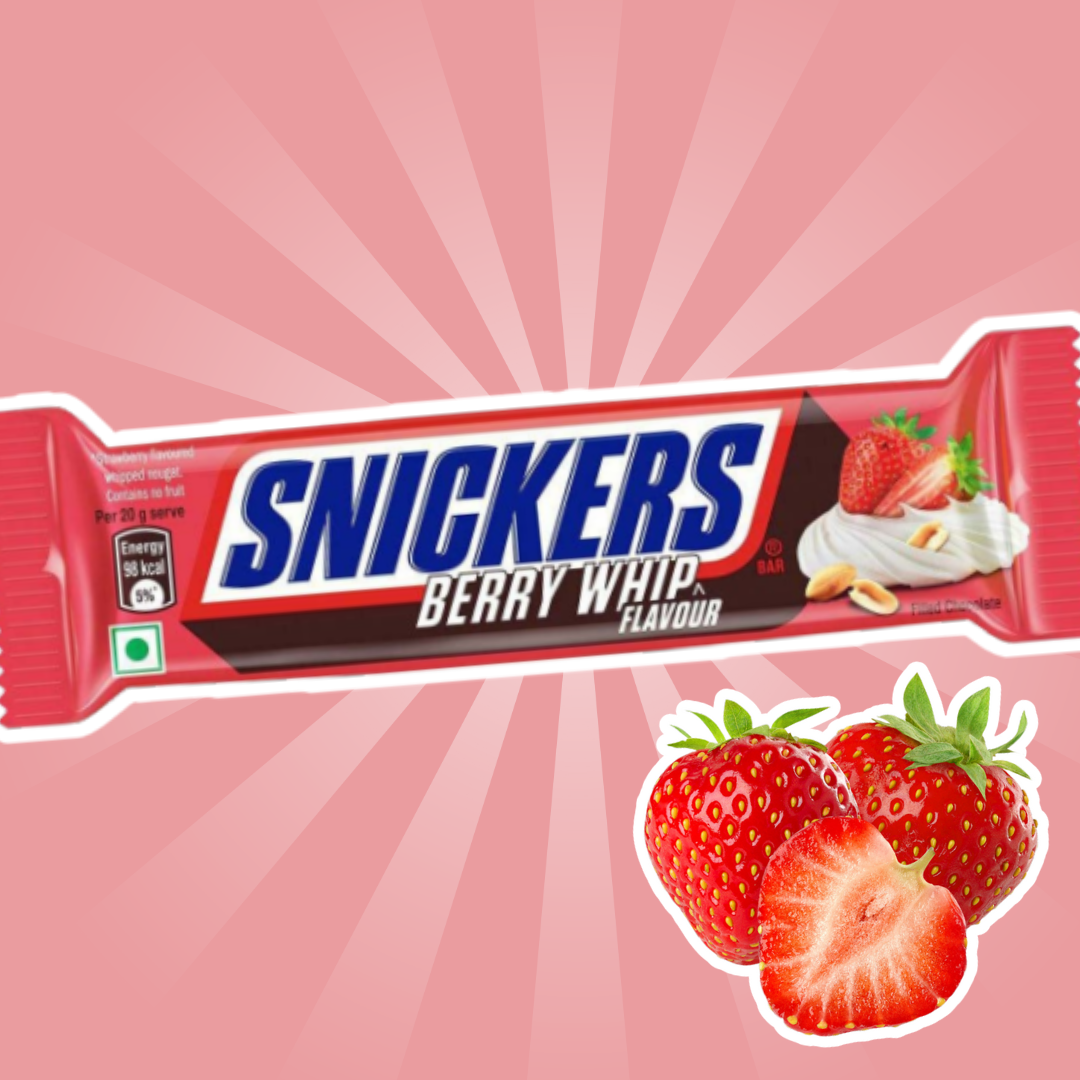 15× Snickers Chocolate Bars – Auswahl aus Almond / Peanut Brownie / Butterscotch / Berry Whip – 1 Box mit 15 Riegeln