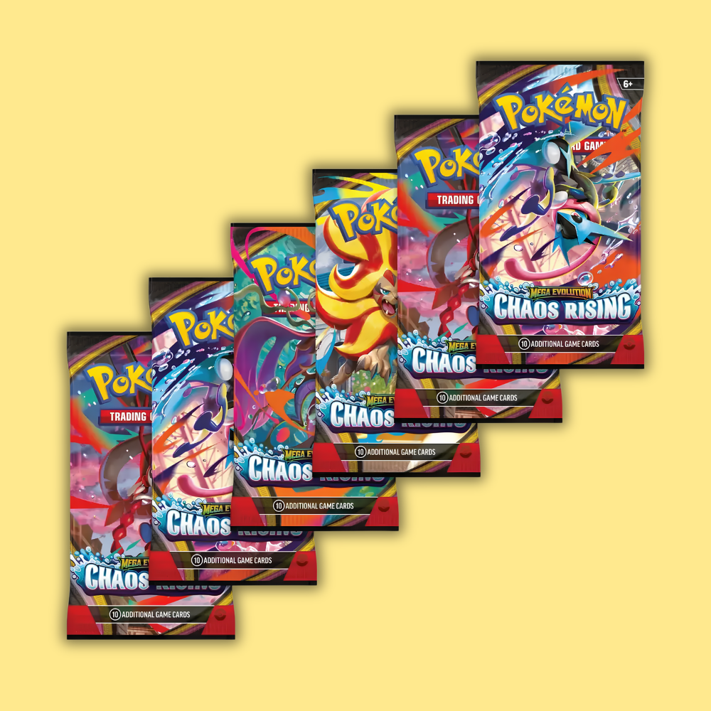 Pokémon Chaos Rising Booster Bundle Englisch – 6 Boosterpacks Mega Evolution