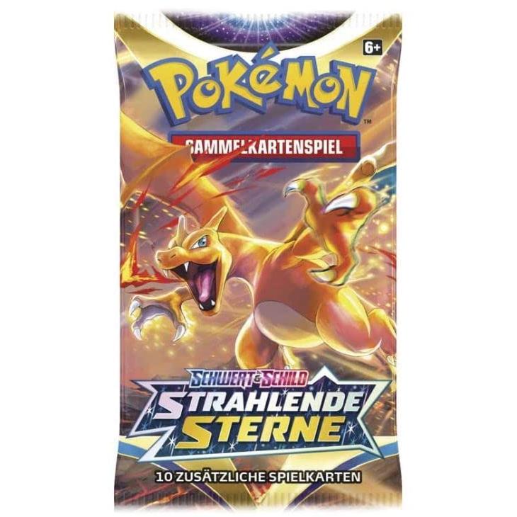 Schwert & Schild - Strahlende Sterne - 4 Booster - Deutsch + Heartforcards® Versandschutz