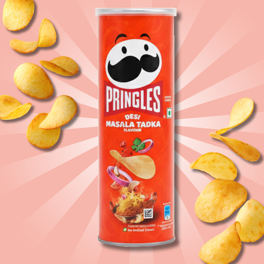 Pringles Desi Masala – 102 g | Würzige Chips mit authentischem Desi-Masala-Geschmack