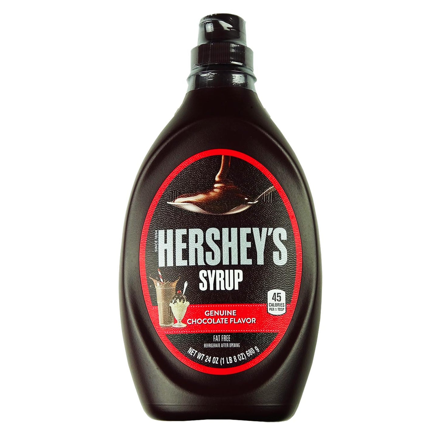 Hershey’s Chocolate Syrup – 680 g | Amerikanischer Schokoladensirup für Milchshakes, Eis & Desserts | Cremiger Kakao-Geschmack | Perfekt als Topping & Backzutat