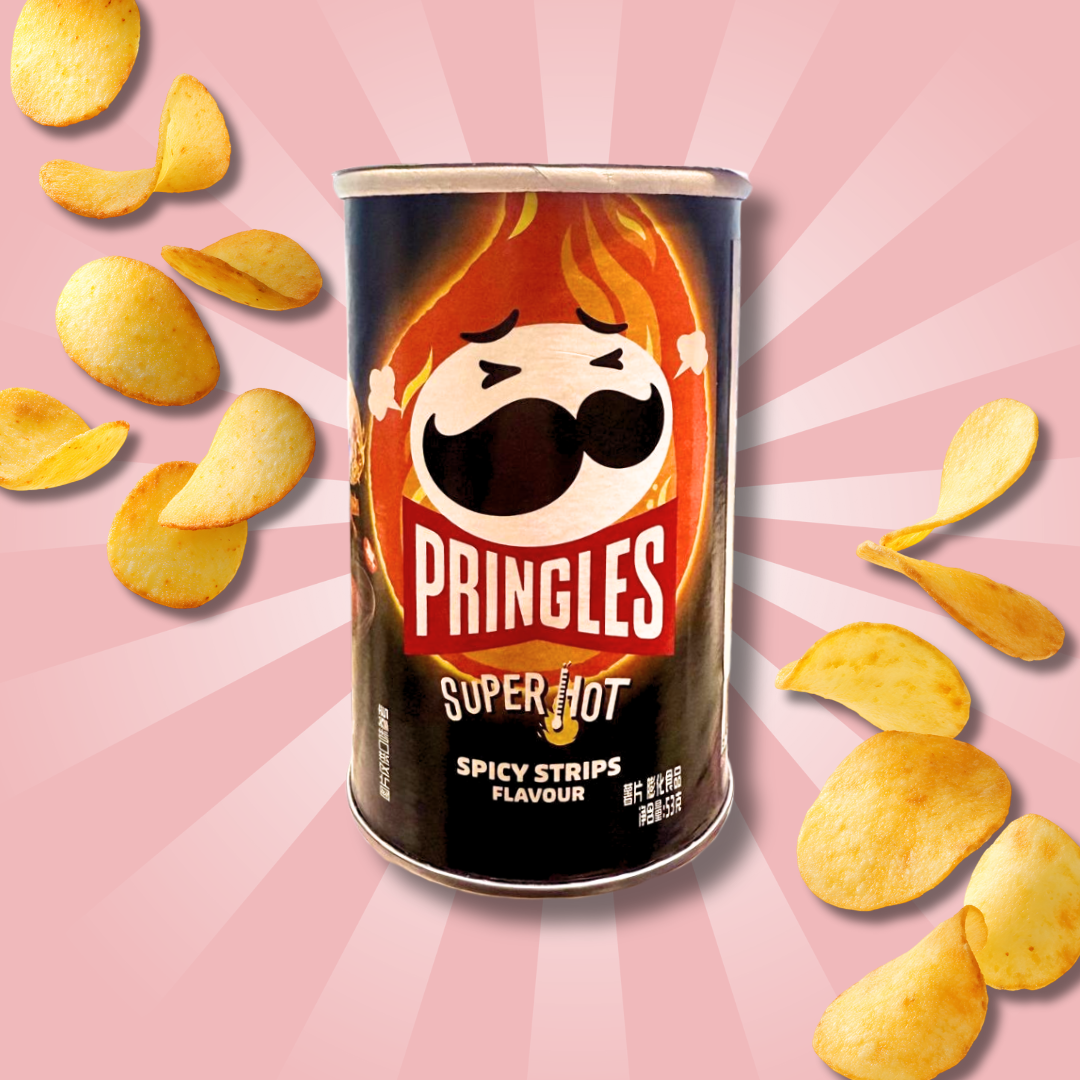 Pringles Sichuan Spicy Strips – 53 g | Knuspriger Snack mit würzig-scharfem Sichuan-Aroma