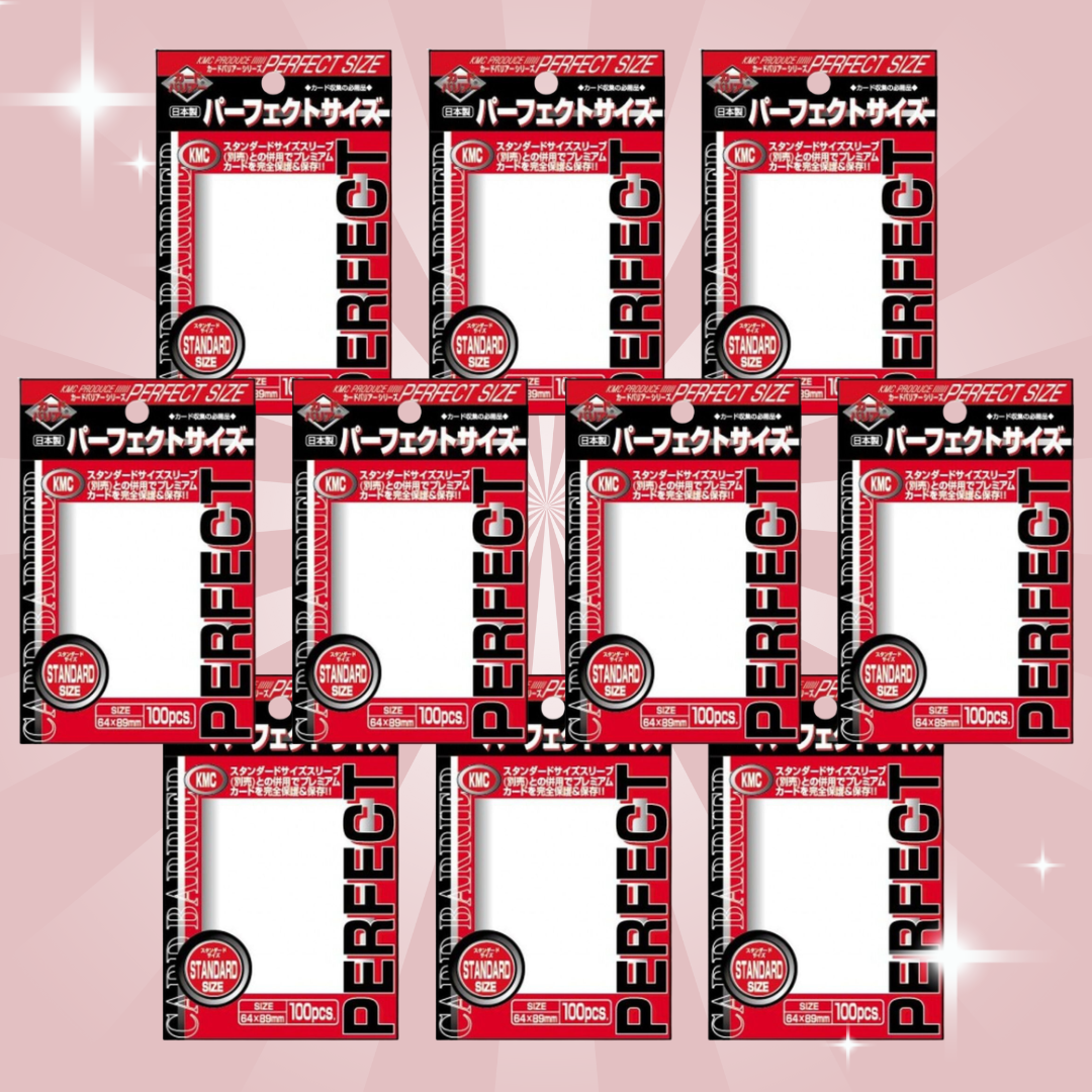 10x KMC Standard Sleeves – Perfect Size (10x100 Sleeves) – Standard Sleeves für Sammelkarten & TCG