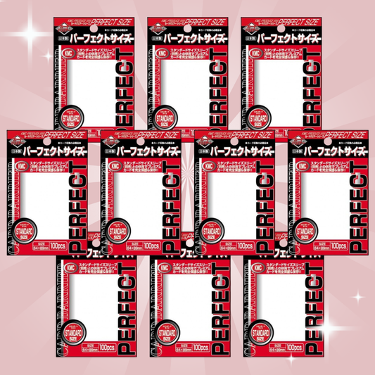 10x KMC Standard Sleeves – Perfect Size (10x100 Sleeves) – Standard Sleeves für Sammelkarten & TCG