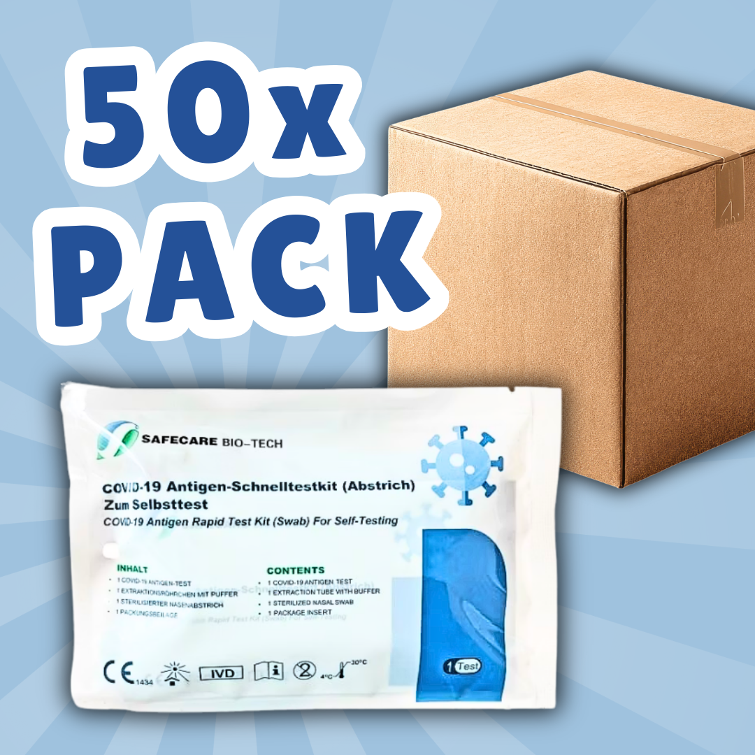 50x Safecare BIO-TECH COVID-19 & Antigen 01/2026 Nasal Schnelltest Rapid Test - Laien Covit Nasal