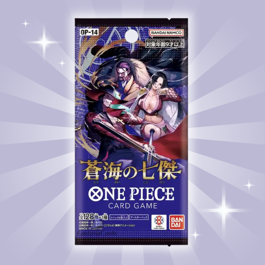 One Piece Card Game – The Azure Sea’s Seven OP14 Japanisches Booster-Display (24 Boosterpacks)