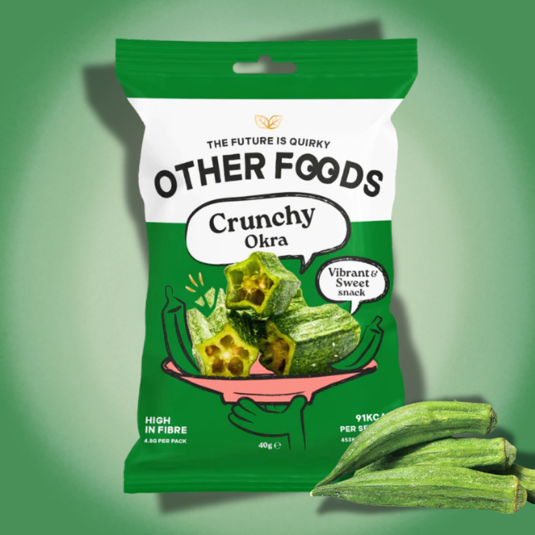 Other Foods Crunchy Okra Chips 40 g – Knusprige Okra-Chips mit Himalayasalz