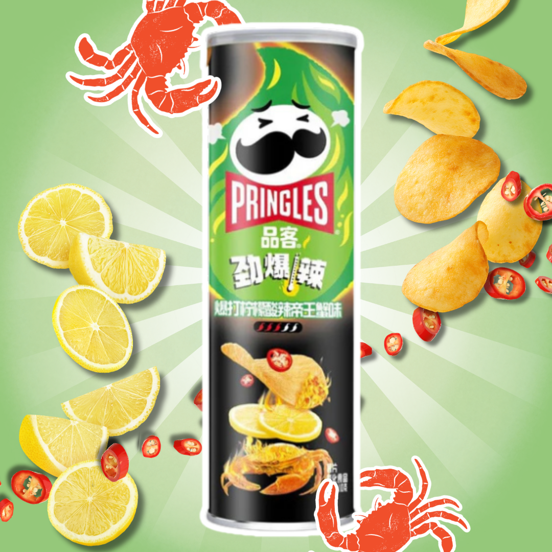 Pringles Super Hot Chili Lemon Crab Chips 110g