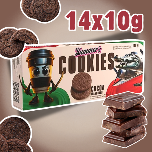 Yummer's Italian Brainrot Cookies Cocoa 140 g – Knusprige Kakao-Kekse