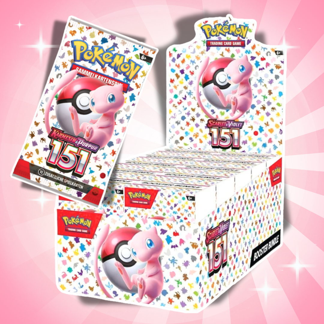 Pokémon Karmesin & Purpur 151 Booster Bundle Display Deutsch – 10 Bundles / 60 Boosterpacks