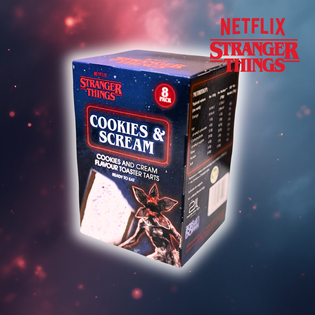 Stranger Things Cookies & cream Flavour Toaster Tarts (8packs)