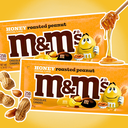 2x M&M's Honey Roasted Peanut Schokolinsen mit Honig gerösteten Erdnüssen 2 x 49 g