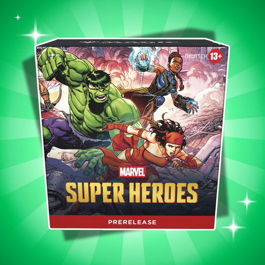Magic: The Gathering | Marvel Super Heroes Prerelease Pack Deutsch – 6 Play Booster + Foil-Karte