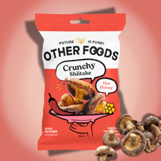 Other Foods Crunchy Shiitake Hot Honey Crispy Chips 40 g – Knusprige Shiitake-Chips mit Hot Honey Geschmack