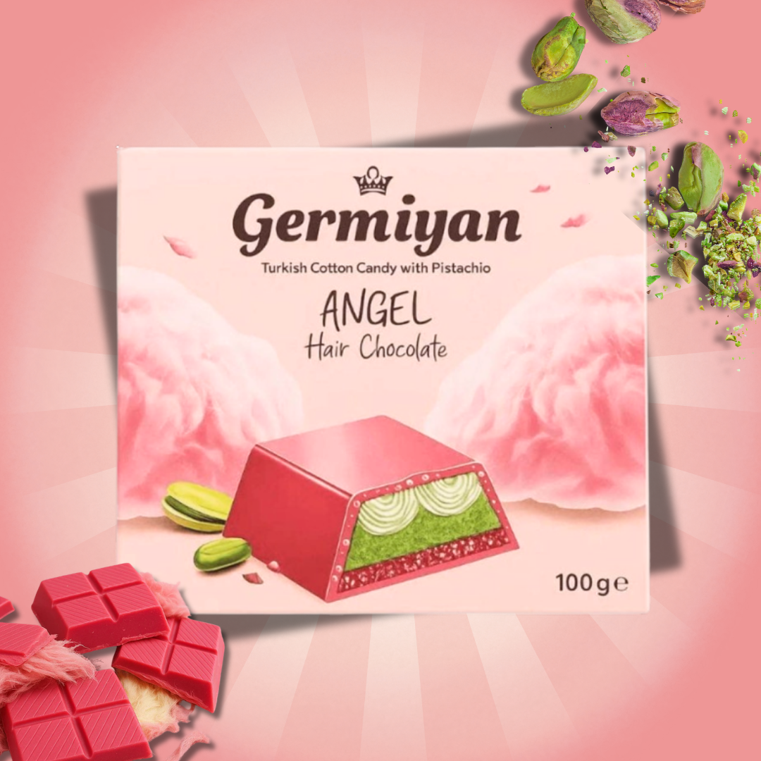 Germiyan Angel Hair Schokolade mit Pistaziencreme & Pişmaniye 100g