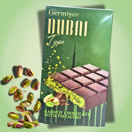 Germiyan Dubai Style Kadayif Schokolade mit Pistazienfüllung 200g (MHD 03/2027)
